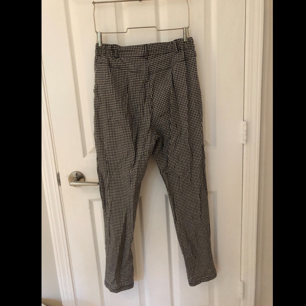 Silence + Noise cotton plaid pants - Picture 3 of 4